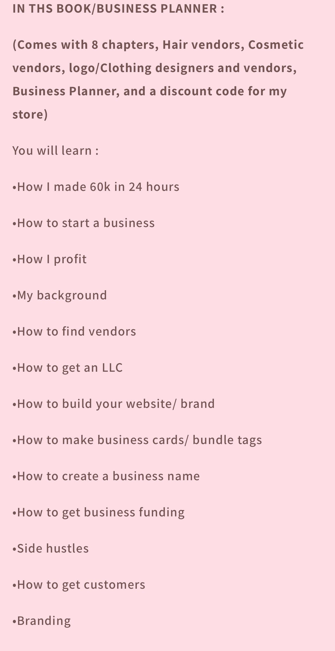 START your own business!