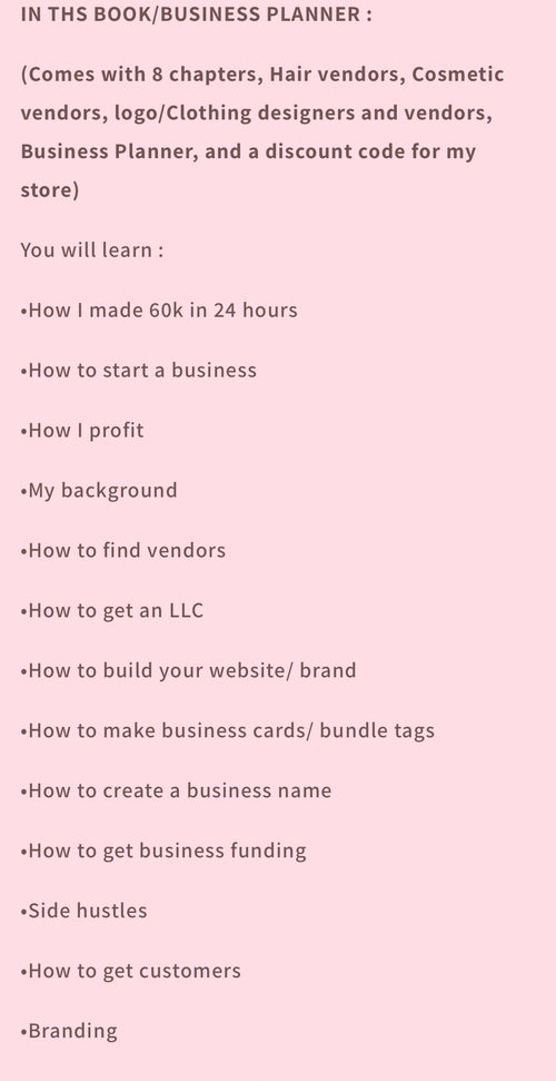 START your own business!